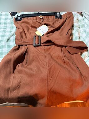 Monteau NWT Linen Blend Romper
